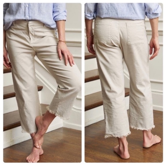 Frank & Eileen | Kinsale Pants Italian Performance Linen Wide Leg Trouser Size 0 - Picture 15 of 15
